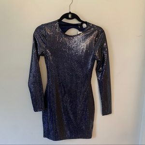 H&M Open Back Sequin Dress